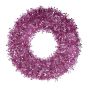 PINK TINSEL - στεφάνι Tinsel 60cm, ροζ