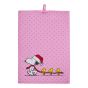 PEANUTS - πετσέτα κουζίνας βαμβακερή "Snoopy Santa Hat"