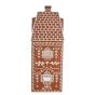 GINGER BREAD - διακοσμητικό  κεραμικό "gingerbread house" 11cm