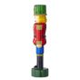 X-MAS - διακοσμητικός γυάλινος "Nutcracker" με LED φωτισμό, κόκκινο