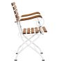 PARKLIFE - πτυσσόμενη καρέκλα με μπράτσα λευκή