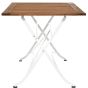 PARKLIFE - πτυσσόμενο τραπέζι  80x130 λευκό μεταλλικό