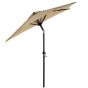 SIESTA - ομπρέλα κήπου ημικυκλική μπεζ