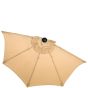 SIESTA - ομπρέλα κήπου ημικυκλική μπεζ