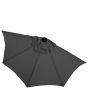 SIESTA - ομπρέλα κήπου ημικυκλική γκρι