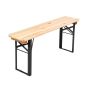 GOOD COMPANY - τραπέζι πτυσσόμενο με 2 παγκάκια σετ 3τμχ