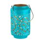 BLUE MAROCCO - φανάρι πετρόλ/χρυσό 25cm