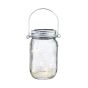 MASON - βάζο γυάλινο με λαμπάκια ηλιακής ενέργειας διαφανές