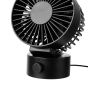 AIR WAVE - mini ανεμιστήρας με καλώδιο USB, μαύρο