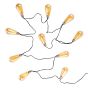BULB LIGHTS - LED φωτεινή αλυσίδα με λαμπτήρες κίτρινου φωτός