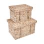 RUSH ROPE - καλάθι ορθογώνιο με καπάκι μέγεθος M