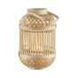 BAMBOO NIGHTS - φανάρι από μπαμπού και γυαλί, 30cm