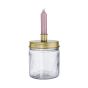 CANDLE JAR - βάζο με θήκη για κερί στο καπάκι