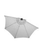 SIESTA - ομπρέλα κήπου ημικυκλική ανοιχτό γκρι