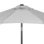 SIESTA - ομπρέλα κήπου ημικυκλική ανοιχτό γκρι