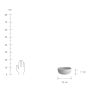 CASA NOVA - μπολ δημητριακών Δ 16 cm γκρι 600ml