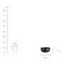 CASA NOVA - μπολ δημητριακών Δ 16 cm μαύρο 600ml