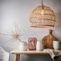 CORBELLE - καπέλο φωτιστικού οροφής από ραττάν Υ 38cm