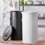 ZINC - κάδος μεταλικός  40 L λευκό