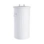 ZINC - κάδος μεταλικός  40 L λευκό