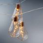 BULB LIGHTS - LED φωτεινή αλυσίδα με λαμπτήρες, λειτουργεί και με USB