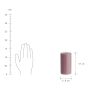 RUSTIC - κερί Δ6,8x13cm, ροζ