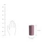 RUSTIC - κερί Δ6,8x13cm, μπορντό
