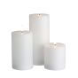 NORDIC LIGHT - LED κεριά σετ 3 τεμάχια με τηλεχειρηστήριο, λευκό