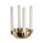 ADVENT - διακοσμητικό μπολ για 4 κεριά, χρυσό