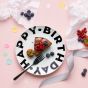 HAPPY BIRTHDAY - πιάτο 20 cm μαύρο