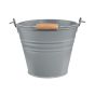 ZINC - κουβάς 8 λίτρων, γκρι
