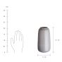 LOU - κεραμικό βάζο 20cm, γκρι