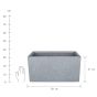 CONCRETE - ζαρτινιέρα 58cm