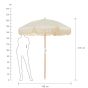 BOHO LOUNGE - ομπρέλα κήπου/θαλάσσης, κρεμ