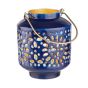BLUE MAROCCO - φανάρι 12,5cm, μπλε/χρυσό