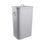 BINSTER - κάδος μεταλλικός, σε γκρι χρώμα 41L