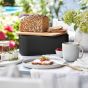 BREAD`N`BREAKFAST - ψωμιέρα μεταλλική μαύρη με καπάκι