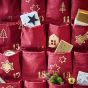 SANTA IS COMING - ημερολόγιο advent κόκκινο χρυσό