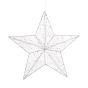 SHINING STAR - LED αστέρι 3D με λαμπάκια ασημί, λειτουργεί και με USB