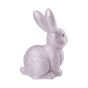 EASTER - Πασχαλινό λαγουδάκι γκλίτερ 22cm ανοιχτό μωβ