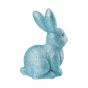 EASTER - Πασχαλινό λαγουδάκι γκλίτερ 22cm μπλε