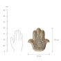 HAMSA - δίσκος διακοσμητικός 20cm, χρυσός