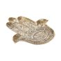 HAMSA - δίσκος διακοσμητικός 20cm, χρυσός