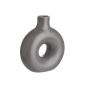 LOOPY - βάζο κεραμικό μίνι  11cm, σκούρο γκρι