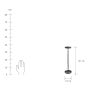 FAROL - κηροπήγιο 36cm, μαύρο
