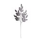 FLORISTA - κλαδί με ασημί φύλλα και γκλίτερ, 80cm