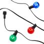 RAINBOW BULBS - αλυσίδα με 30 πολύχρωμες λάμπες LED εξωτερικού χώρου