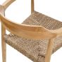 SERANG - καρέκλα από ξύλο τικ με πλεκτό κάθισμα