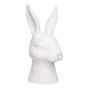 EASTER - Πασχαλινό διακοσμητικό λαγουδάκι 38cm, κεραμικό λευκό