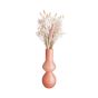 CANDY - βάζο γυάλινο Δ12 Υ23cm, ροζ